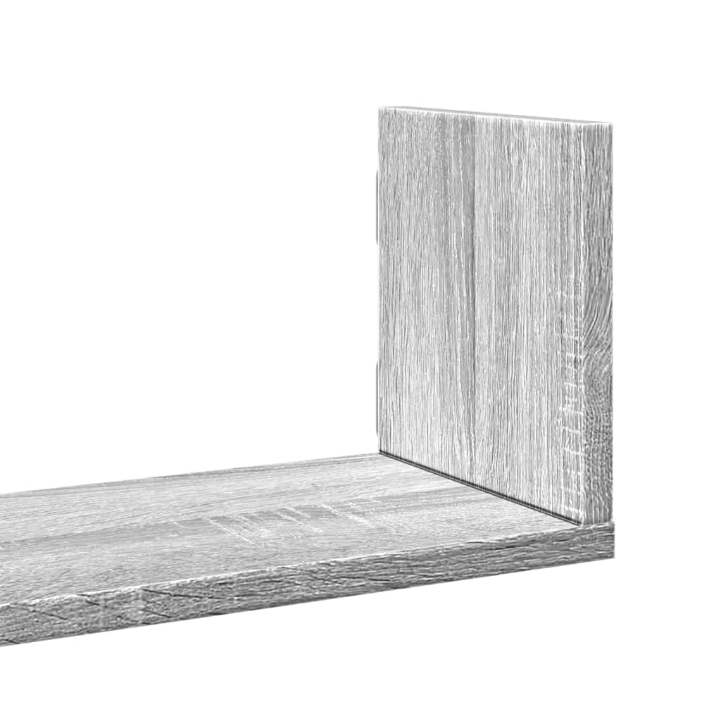 3-częściowy zestaw regałów ściennych Sonoma, 80 x 18 x 18 cm, materiał drewnopochodny, wiszące półki na ścianę, oszczędzające miejsce regały ścienne, uniwersalna półka do sypialni