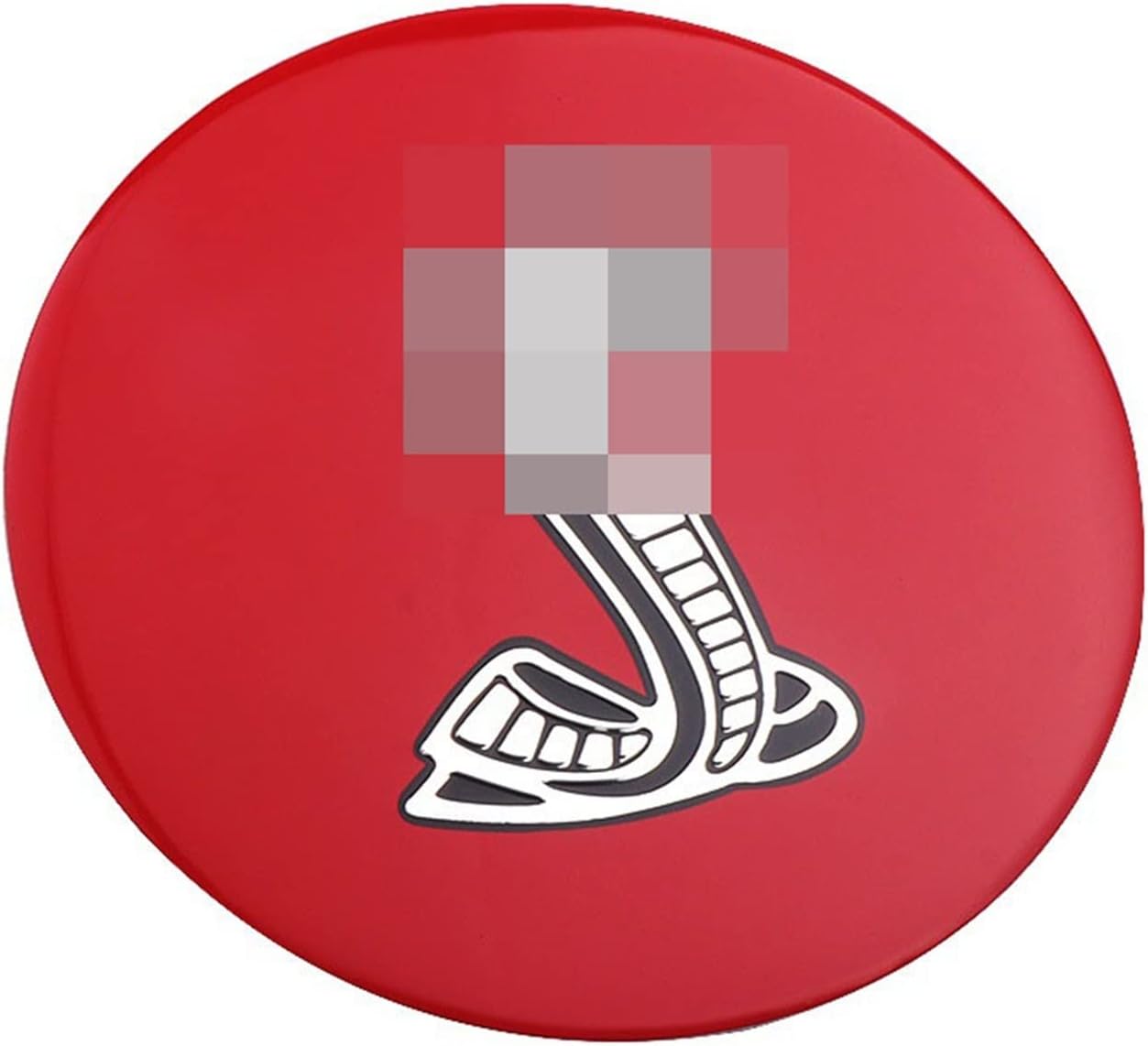 HAVHAV 85mm Steering Wheel Cobra Emblem Shelby Logo Sticker Car Styling Compatible With Ford Mustang 2015 2016 2017 Auto Accessories (Color : Rosso)