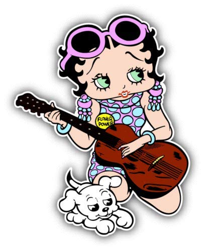 Amazon.com - Betty Boop Guitar Cartoon Music - Sticker Graphic
