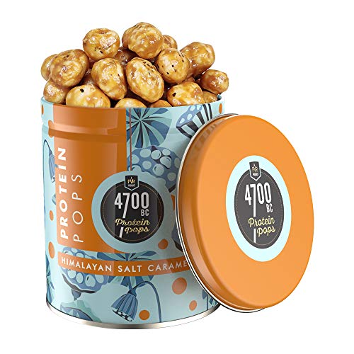 Image of 4700BC Protein Pops (Makhana), Himalayan Salt Caramel, Tin - 150 Gm