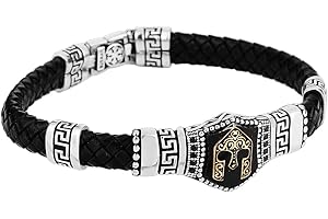 Spartan Helmets Men Bracelets Sterling Silver Warrior Bracelets