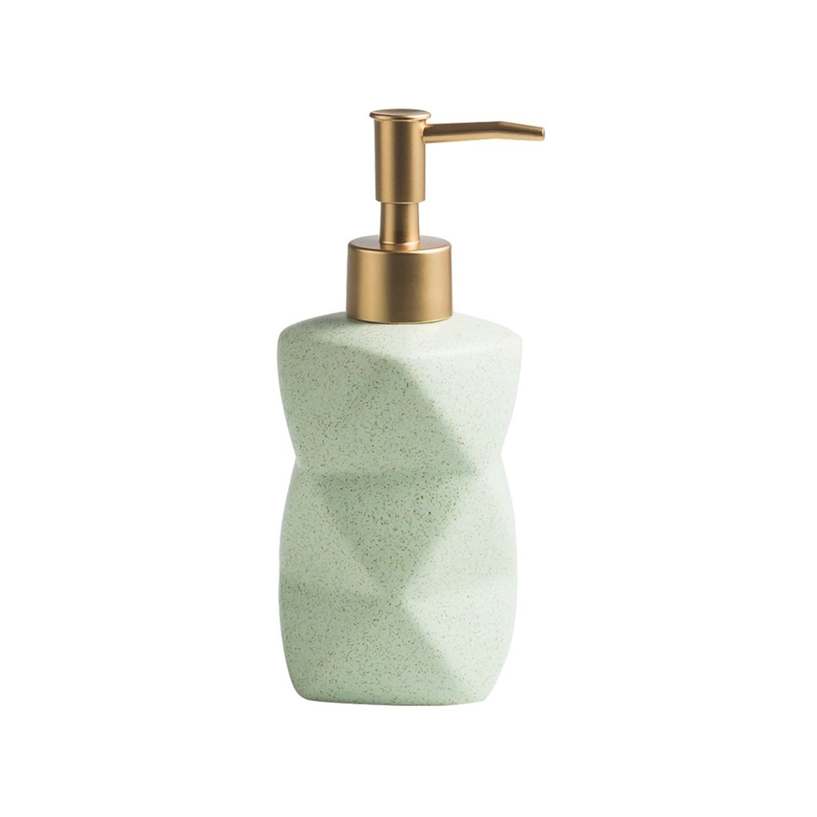 Bx9re7tk3g Green Hand Wash Dispenser Simple Ceramic Lotion Pump Bottle 300Ml Bathroom Shower Gel Soap Dispenser Bathroom & Kitchen(Green)