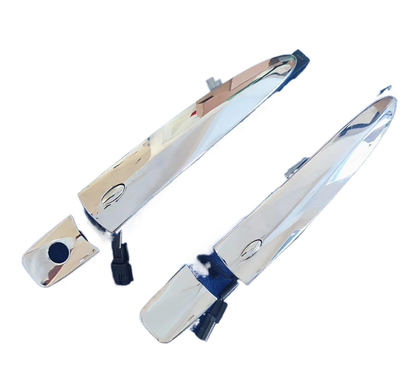 BYSKJZ Car Exterior Door Handle for Nissan for Teana for Leaf for Maxima for Murano for Sentra 826469N00A 806469N00A 806451AA0A Chrome Exterior Door Handle(Rear,Left and Right)