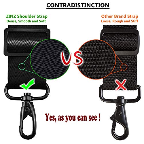 Shoulder Strap, ZINZ 57" Padded Adjustable Shoulder Bag Straps Replacement for Bags with D-Ring (B02K01)3