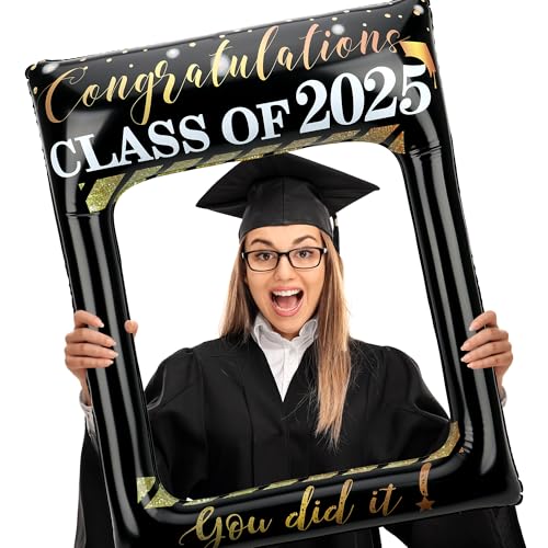 Graduation Decorations Class of 2025 Graduation Photo Booth Frame...