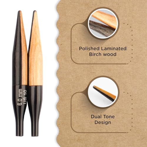 Image of Knitter's Pride Day & Nite Mini Interchangeable Circular Needles 2 inch inch (5cm) - US Size 10 (6mm)
