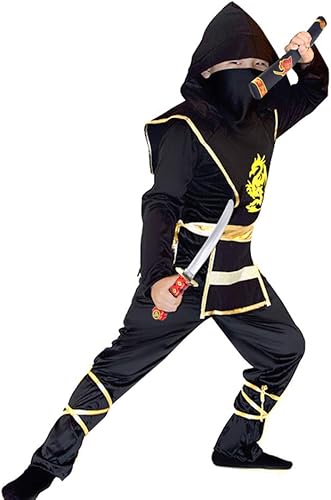 Miniatura 2 de Xplanet Disfraz de ninja de Halloween para niños con accesorios incluidos, los mejores regalos