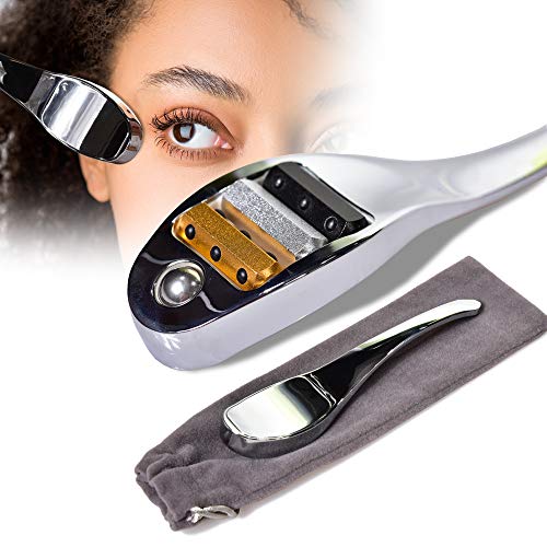 MELKIOX Face Massage Roller - Facial Ice Roller for eyes, neck, Face Massager, Anti Wrinkle, Aging, Depuffer. Cold stones treatment sculpting tool with beauty rollers and ball for lymphatic drainage