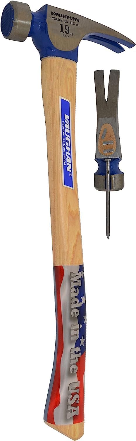 CF2-HC California Framer Hammer, 19 oz Milled, Nail Starter, Made In The USA, VN11604