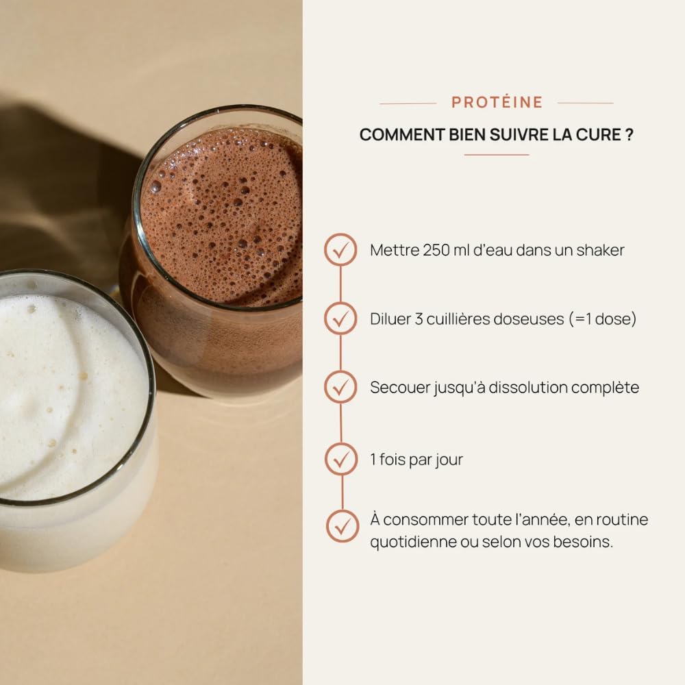 Whey Protéine Poudre Saveur Chocolat - 25g Protéines par dose 776g
