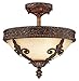 Savoy House 6-3414-3-56 Semi-Flush with Cream Textured Shades, Brown Tortoise Shell Finish