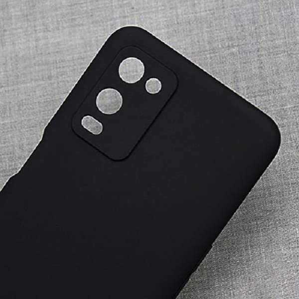 Image of Mobile Back Cover Case for Oppo A54 (4G) (Silicone Case|CameraProtection|Black SC1510)