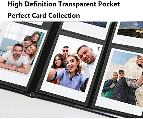 160 Pockets Trading Card Sleeves, Side Loading Pocket Binder, Album Pages Card Collector Coin Holders Wallets Sleeves Set