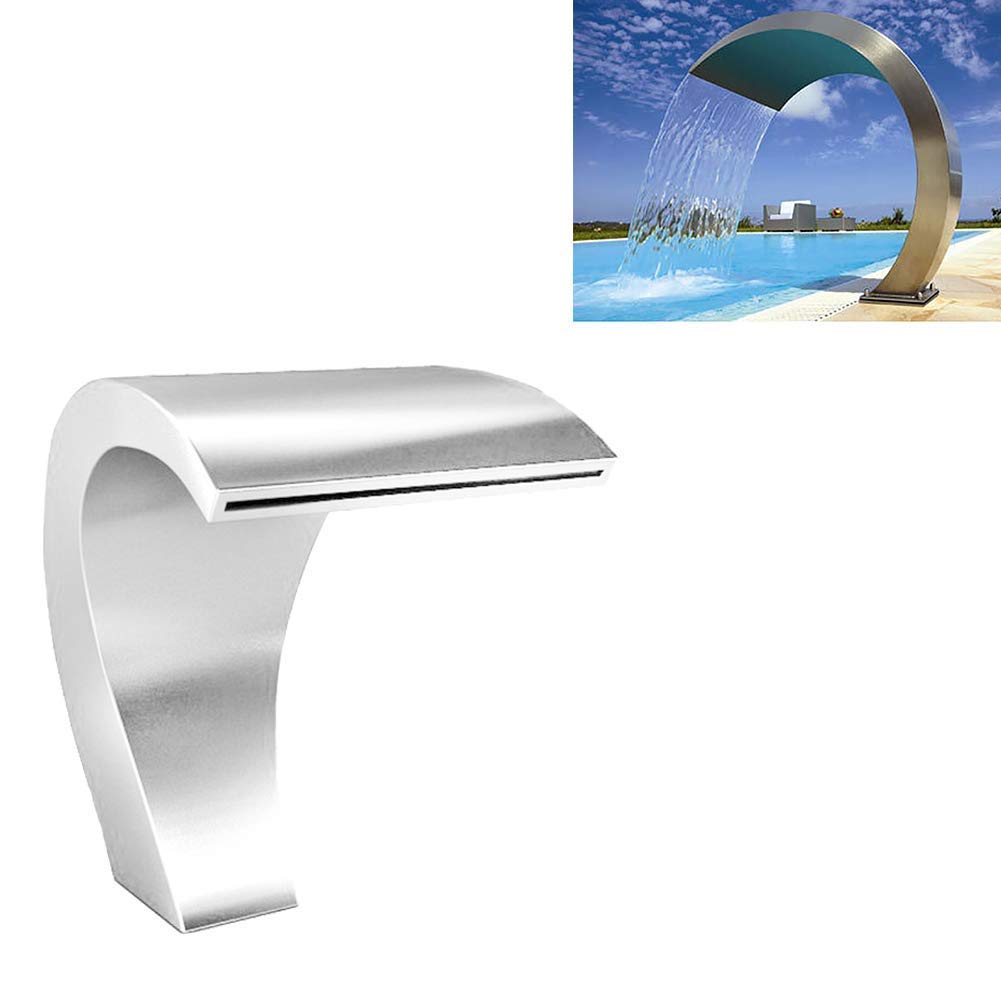Buy Swimming Pool Fountain Spouts, Stainless Steel Pond Waterfall
