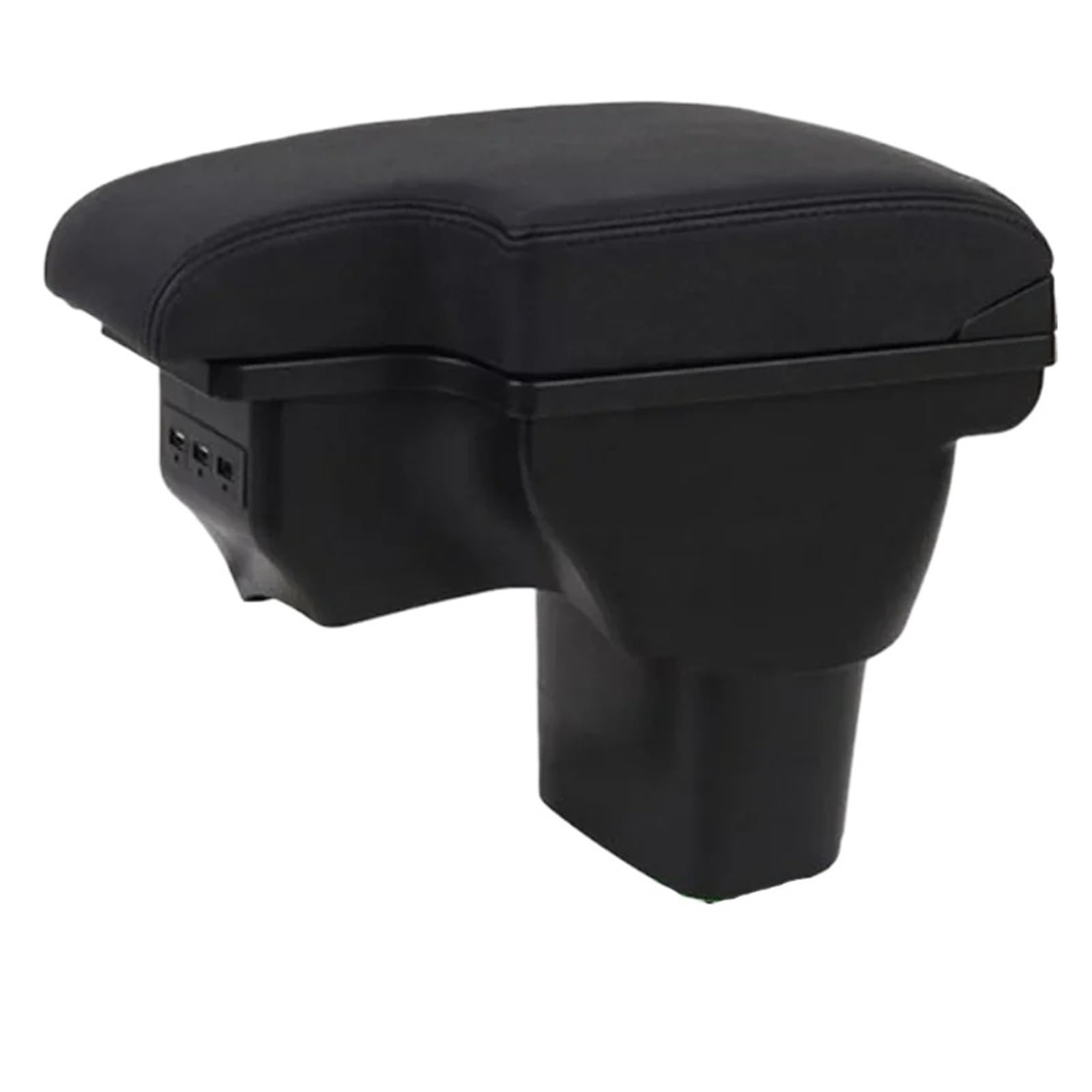 UMDJJU For NISSAN For Juke 2008-2019 Accessories Interior Details Storage Box Retrofit Parts USB Car Centre Console Armrest Box(A Black line 3usb)