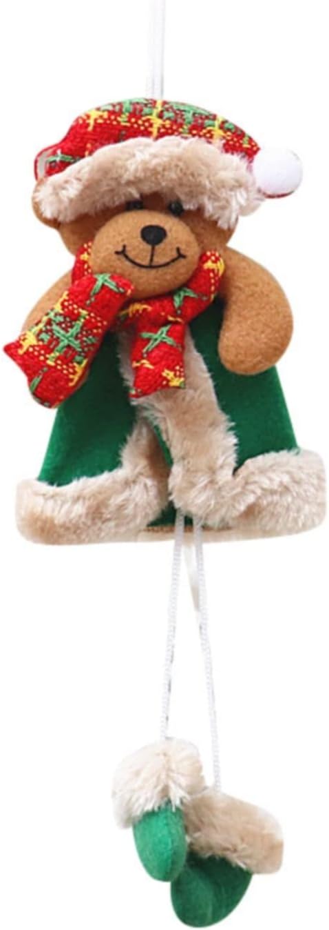 Christmas Decoration Supplies Christmas Tree Pendant Doll Santa Snowman Scene Dress Up &13181 (o3-D, One Size)
