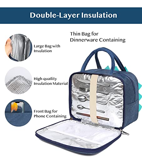 Insulated Lunch Box Bag For Kids, Reusable Durable Lightweight Lunch Bag For Girls Boys, Keep Food Cold/Warm, Dinosaur #TOP2