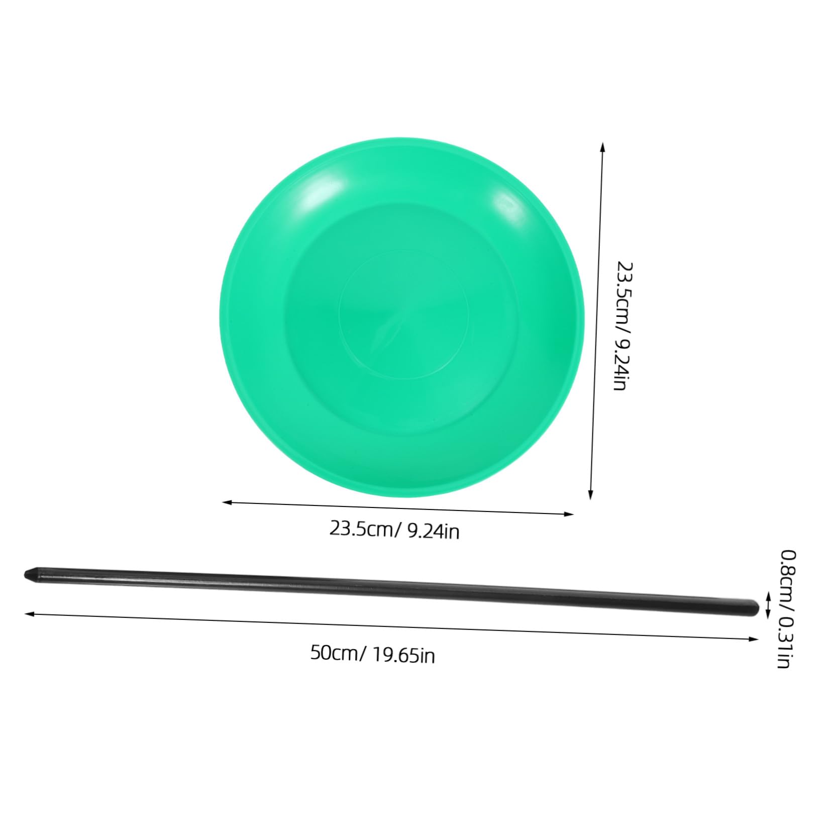 UPKOCH 3 Ensemble Pagaie avec Plateau Tournant Accessoires de Jonglage pour Tout-Petits Jouets Adresse avec Bâtonnets Plastique Plateaux pour Équilibre et Spectacles