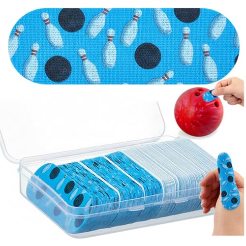 Soulchen 140 Pcs Bowling Tape Bowling Finger Thumb Tapes Bulk for Ball Hole Thumb Protection for Sport Supplies(Color Pattern)