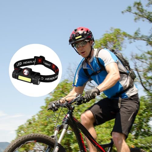 Linterna frontal LED recargable contra la oscuridad en senderismo y trabajo de exterior 6