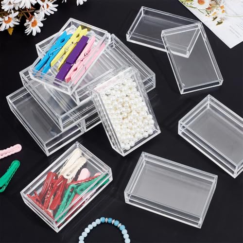 Boîte transparente pour dragées de mariage et décoration de table festive en lot de 12 - 5