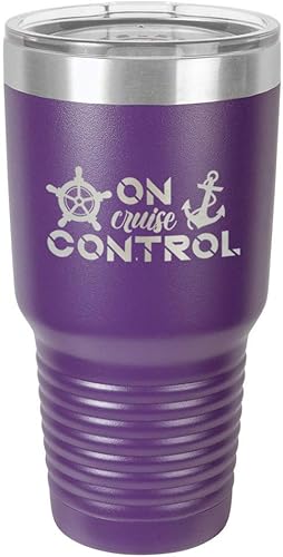 Miniatura 22 de ON CRUISE CONTROL Vaso verde de 30 onzas con popote y tapa superior deslizante Taza de viaje de acero inoxidable Comparar con Yeti Rambler