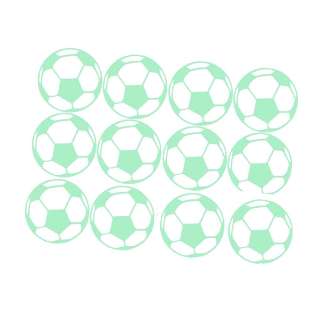Glow In The Dark Stickers Children's Room Ceiling Wall Decor 12x Football