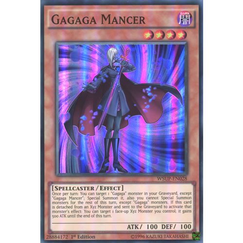 YuGiOh: WSUP-EN028 1st ed Gagaga Mancer Super Rare...