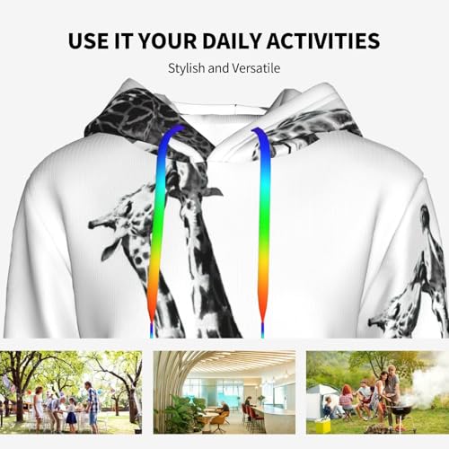 Sweat graphique girafe africaine, le pull idéal pour vos sorties d'automne - 7