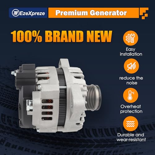 Image of Ezexpreze 11710N Alternator Replacement For 2014 2015 Kia Optima, 2012-2014 Sorento, 2014 Hyundai Sonata, 2013-2016 Santa Fe Sport, 2.0 2.4L, 37300-2G800 37300-2G850 37300-2G855 37300-2G950