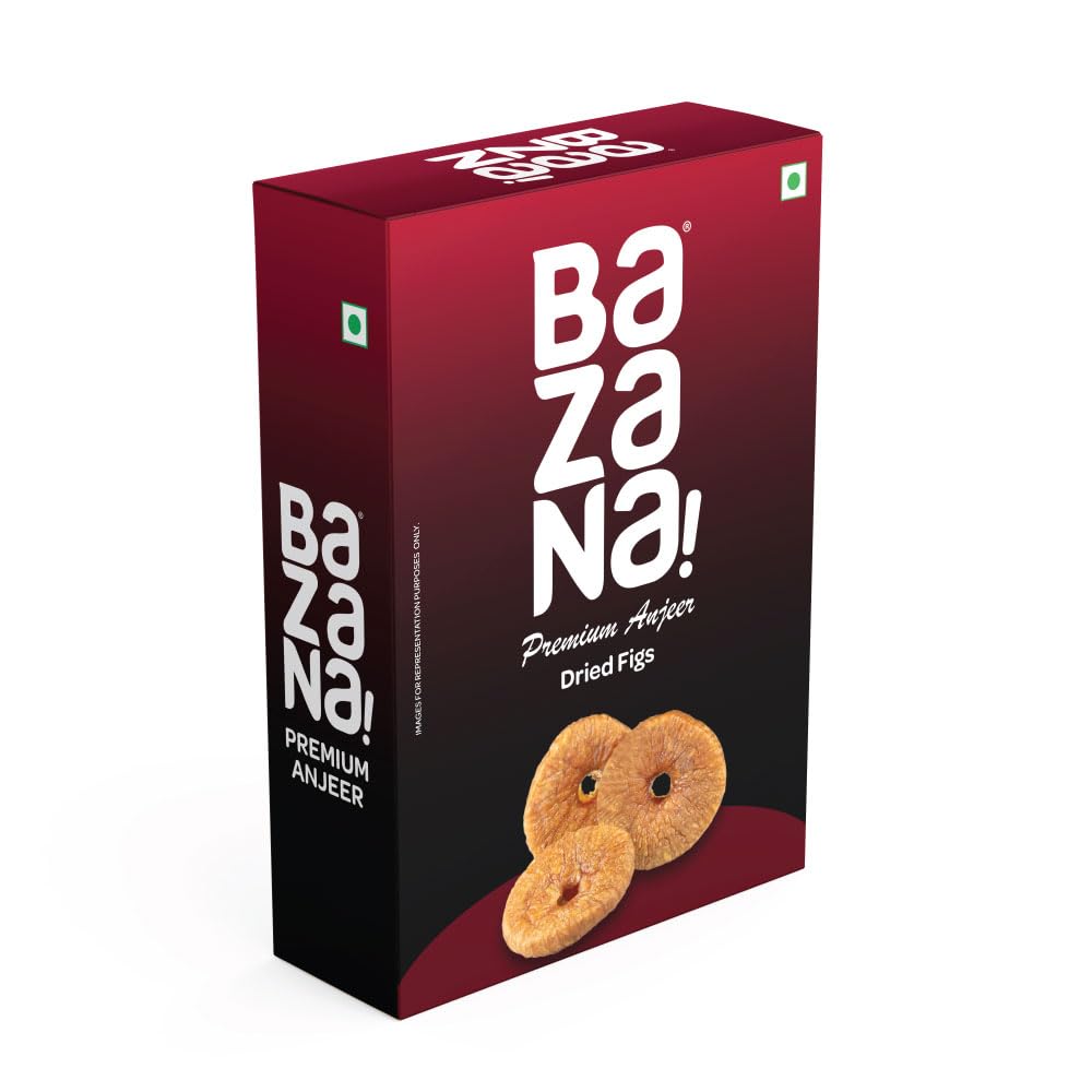 Bazana Premium Dried Afghani Anjeer, 500gm | Low in Fat | Rich In Iron, Fiber, Calcium & Antioxidants | Soft & Sweet Big Dried Figs | Healthy Snacks | Dryfruits | Ideal for Gifting-image-44
