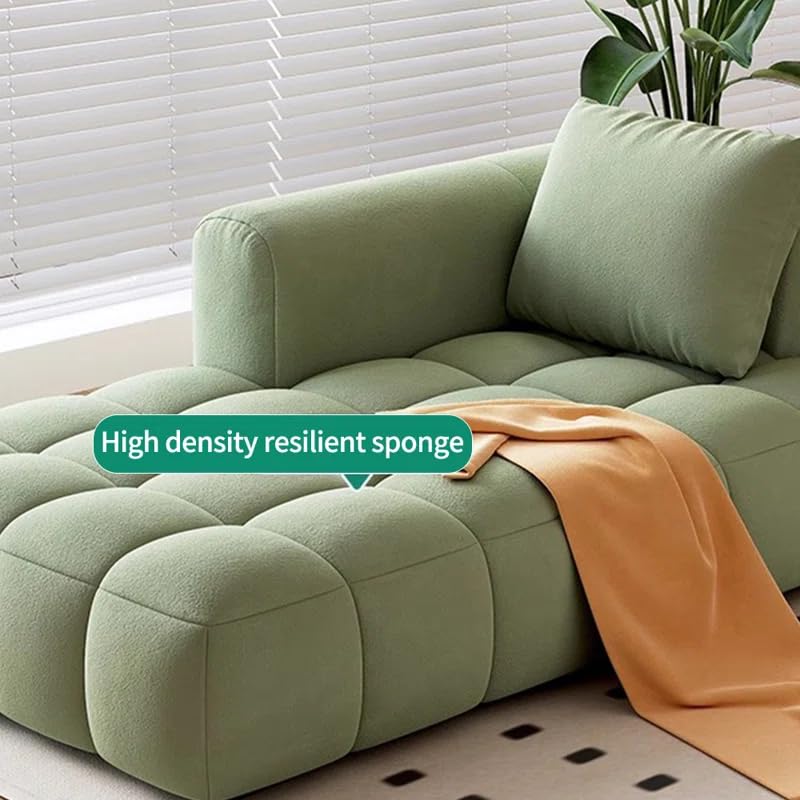 Image of LEGACY OF COMFORT Azure Solid Wood Frame Indoor Chaise Lounges Upholstered Chaise Lounge for Living Room (Right Hand Side, Green)