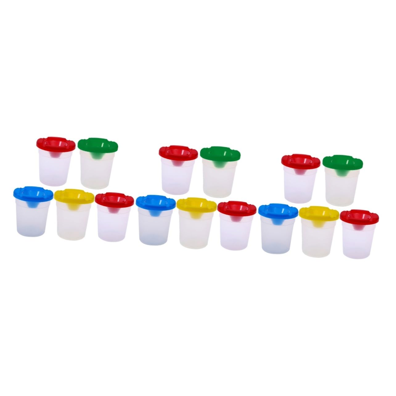VILLCASE 3sets Paint Markers for Boys and Girls Boys and Girls Cups with Lids Easy-Open Design Washable 5pcs*3 Random Color