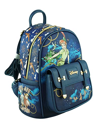 Wondapop Disney Peter Pan 11" Vegan Leather Fashion Mini Backpack2