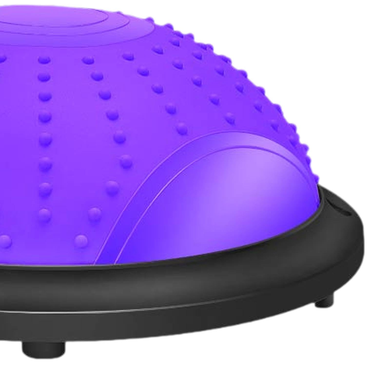 Balance Ball Semicerchio Pilates Fitness Ball Dispositivo di Allenamento con Materiale in PVC E PP Antiscivolo per Un Uso Versatile a Casa, Viola