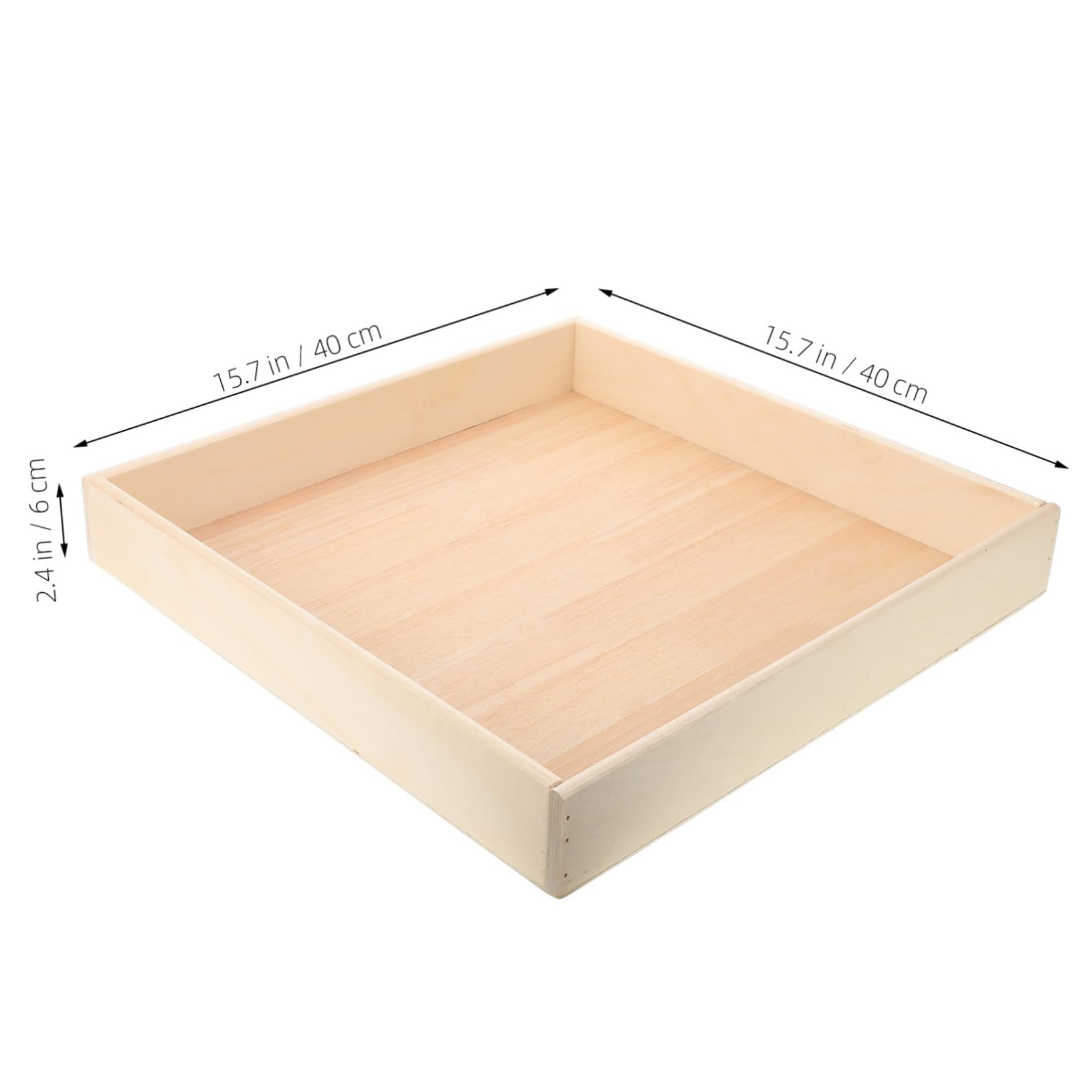 TOYANDONA Wooden Tray Portable Sandbox for Boys and Girls Design Easy Storage Safe Fun