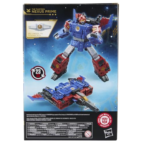 Nexus Prime (jeden z Trzynastu) z kolekcji Transformers: Age of the Primes, 15,5-centymetrowa przekształcająca się figurka klasy Voyager, zabawkowe roboty dla dzieci w wieku od 8 lat