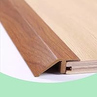 Vista 9 de HCZION Tira de transición de umbral de PVC de 36 pulgadas, tira de transición de piso de madera, borde de puerta, reductor de puertas de dormitorio