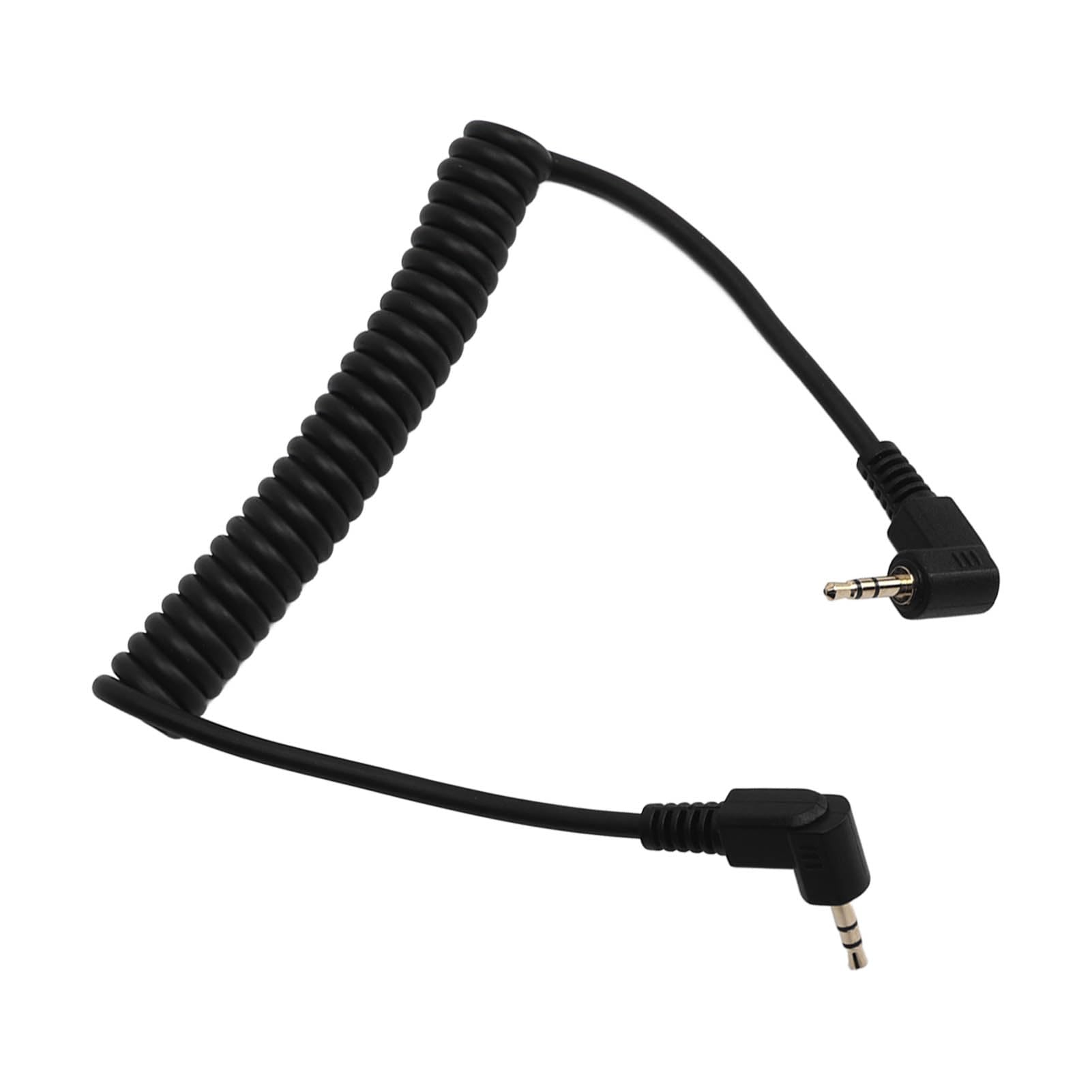 Kabel do synchronizacji z lampą błyskową, 2,5 mm męski na męski spiralny przewód do aparatu, 1 m wodoodporny pilot zdalnego sterowania, kabel zwalniający migawkę do aparatu