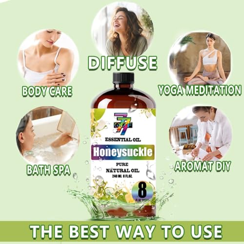 Image of Honeysuckle Essential Oil for Diffuser DIY, Honeysuckle Oil 8 fl oz
