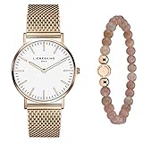 Liebeskind Berlin Beads 6mm mit Logo Tag in Edelstahl IP Roségold. Mit exquisiten Halbedelsteinen ist dieses Armband Schmuckstück und Talisman zugleich.Der Pink Opal ist ein idealer Begleiter für Prüfungen jeder Art. Er soll das Selbstvertrauen steigern und seinen Träger mit einer positiven Aura umgeben. Das elastische Armband passt sich perfekt an nahezu jedes Handgelenk optimal an