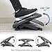 Mount-It! Ergonomic Under Desk Footrest with 3 Height Levels |Height Adjustable Tilting Foot Stool | Home Office Footrest with Massage Surface for Improved Circulation (MI-7801)
