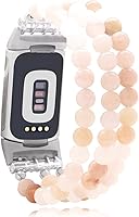 Vista 14 de C&L Accessories Compatible con Fitbit Charge 6/5 Pulsera de Reemplazo con Cuentas de Piedras Preciosas Naturales Hecha a Mano Ajustable para Mujeres