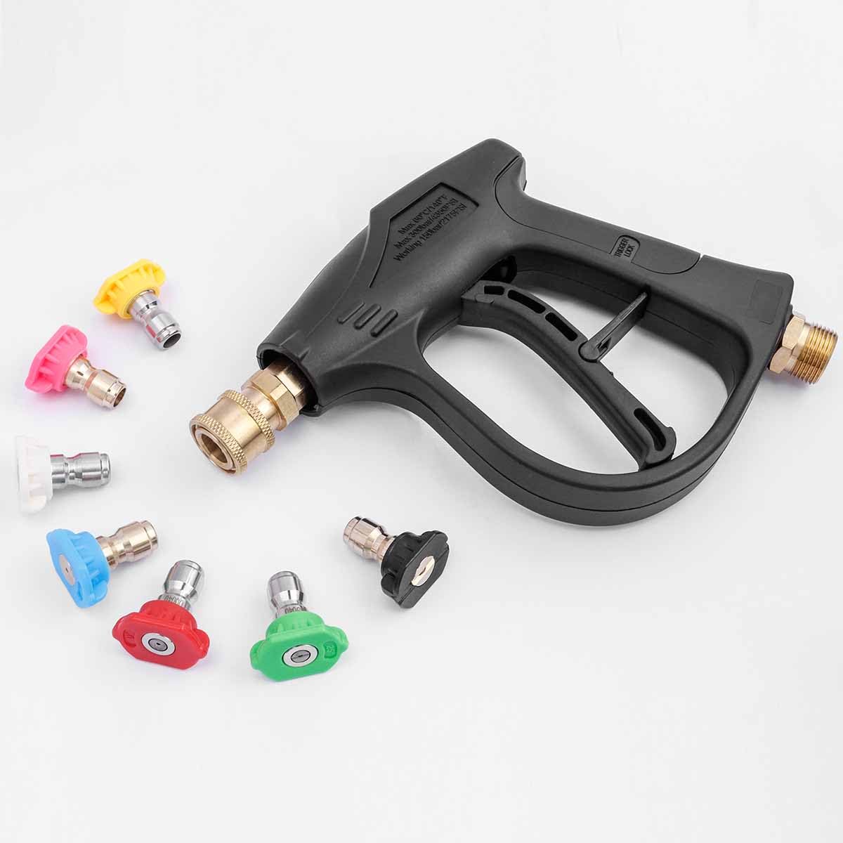 Treki 7pcs Boquilla para Hidrolimpiadora a Presión Boquillas de Conexión Rápida de 1/4" Boquilla Lavadora a Presión para Limpieza de Automóviles y Jardinería 4000 PSI, 2.5 GPM