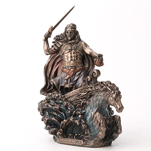 Figura de Manannan Mac Lir en resina acabado bronce 9.5 pulg miniatura 2