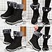 Imagen de VTASQ Botas de Nieve para Mujer Botines de Invierno Impermeable Forradas Calientes Boots Zapatos Outdoor Ultraligero Antideslizante Negro 40EU