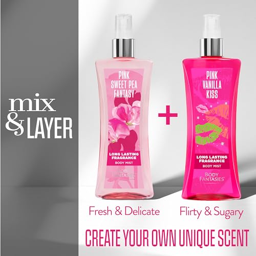 Image of Body Fantasies Parfums De Signature for Women Sweet Pea Fantasy Body Spray 8.0 Oz, 8 Oz (Pack of 2)