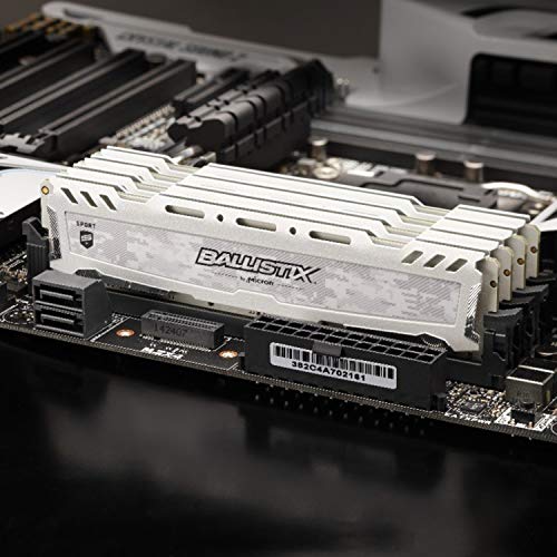 Image of Crucial Ballistix Sport LT 3200 MHz DDR4 DRAM Desktop Gaming Memory Single 16GB CL16 BLS16G4D32AESC (White)