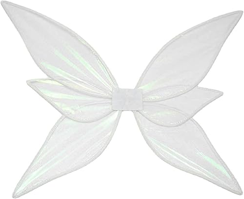 Lizxun Alas de hadas para Halloween Cosplay mariposa transparente ala decorativa con correas de hombro para adultos y niños