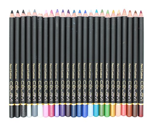 Celavi Perfect Pencil Eyeliner 24 Piece Set Exclusive 2017 Color Selection